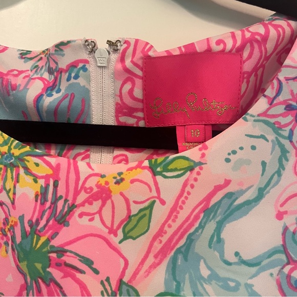 Lilly Pulitzer Darlah Stretch Wrap Dress Size 10 - Picture 7 of 10